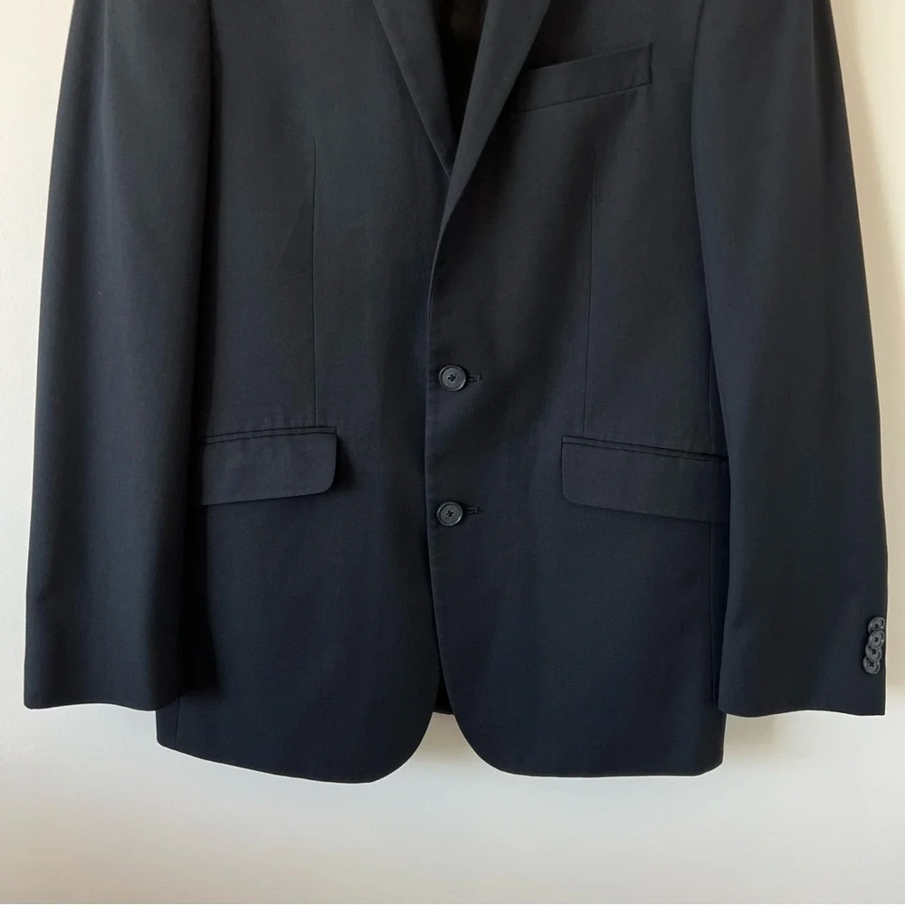 Kenneth Cole Reaction Men Black Blazer Jacket 38R